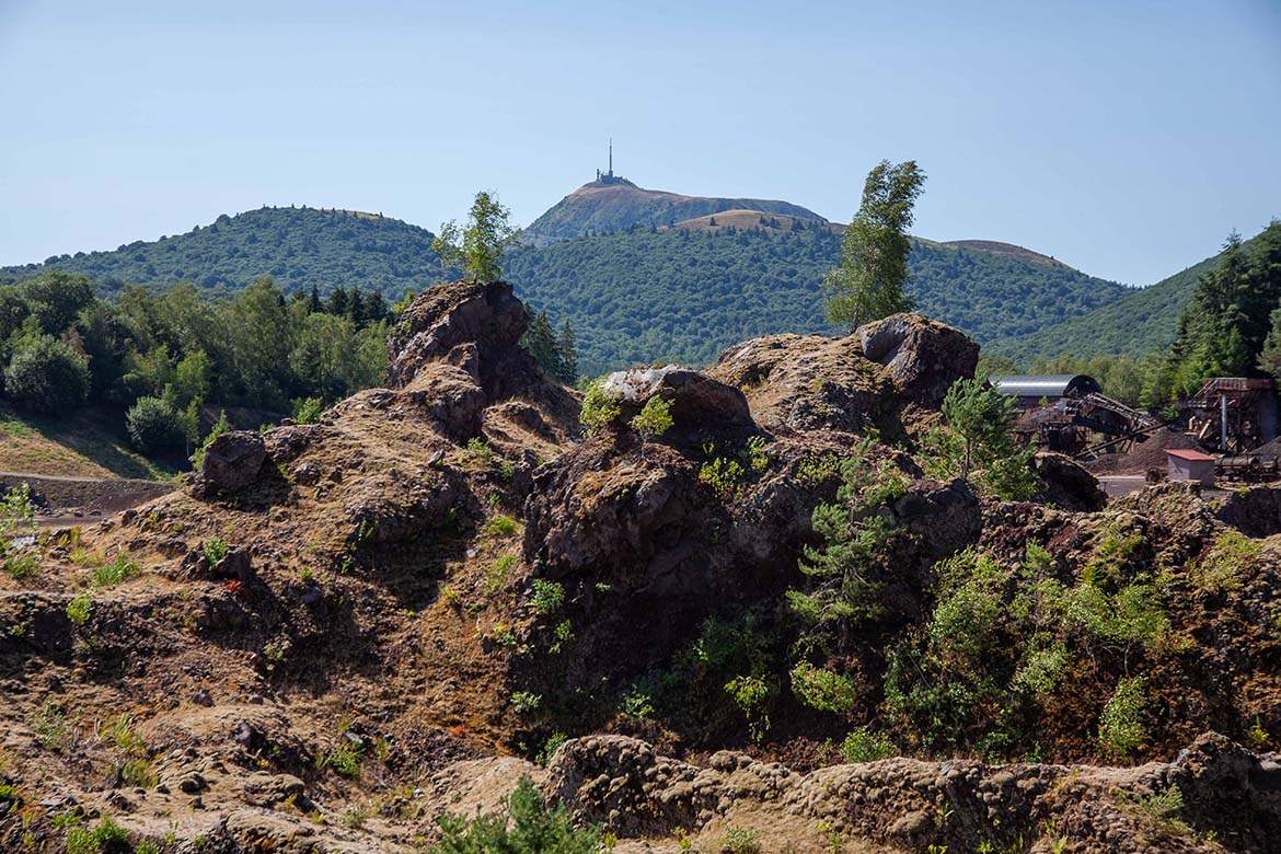 Site volcanique en Auvergne-Rhône-Alpes