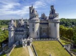 Château de Pierrefonds vu du sud-ouest, entrée du château